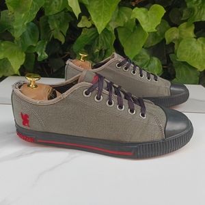 Chrome Kurst Distressed Sneakers Gray/Black Size 9.5